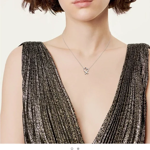 Tiffany Co Paloma Picasso® Loving Heart Pendant in Sterling Silver